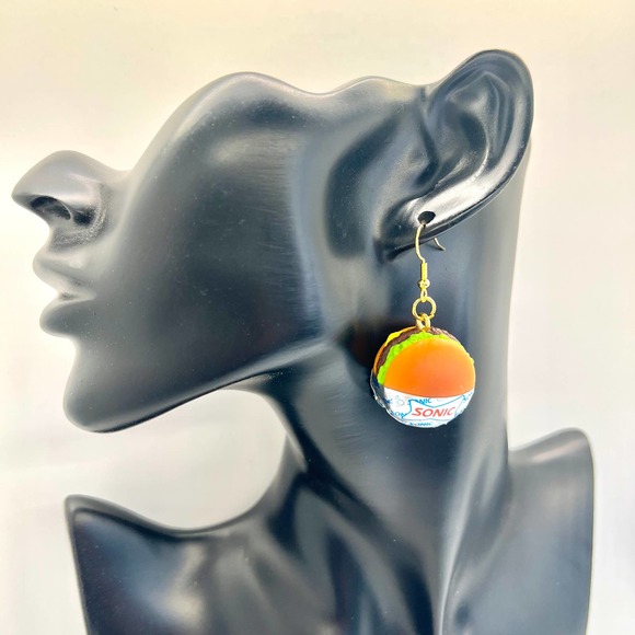 Sonic Burger Earrings - Mini Brands Earrings - Food Earrings - Hamburger Earring - Picture 11 of 11